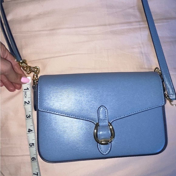 🩵BRAND NEW Ralph Lauren Crossbody Bag - blue with gold hardware🩵 - Picture 10 of 16